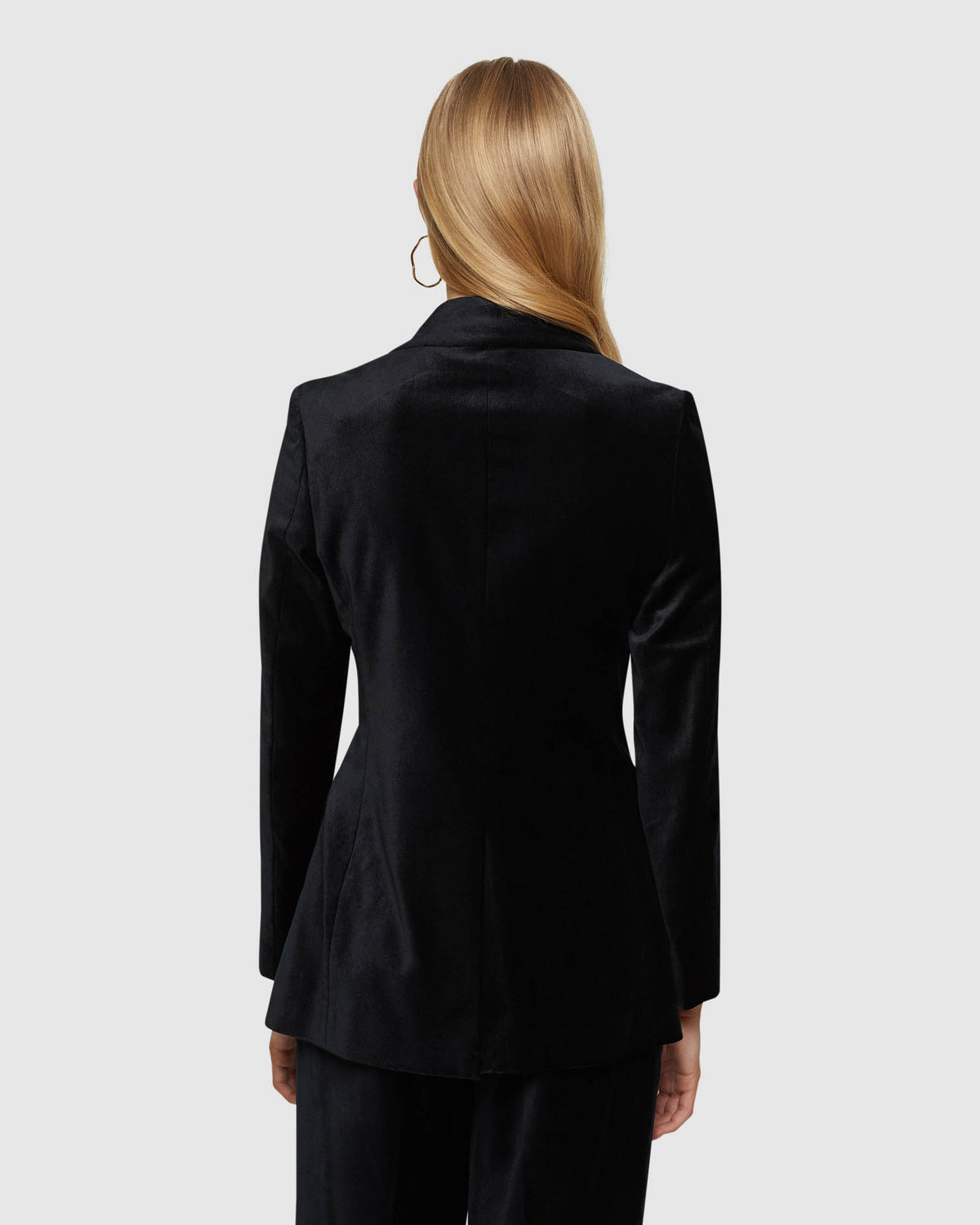 Lady Velvet Blazer Jacket Coat Pants Suit Formal Business OL Work Outfits  Plus