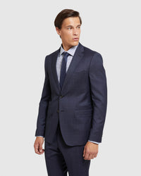AUDEN WOOL STRETCH CHECKED SUIT JACKET MENS SUITS