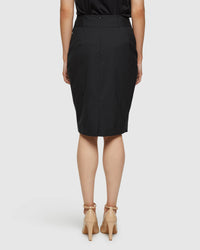 MONROE WOOL STRETCH SUIT SKIRT WOMENS SUITS JKTS COATS