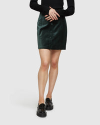 ANYA VELVET MINI SKIRT WOMENS SKIRTS