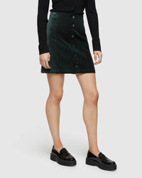 ANYA VELVET MINI SKIRT WOMENS SKIRTS