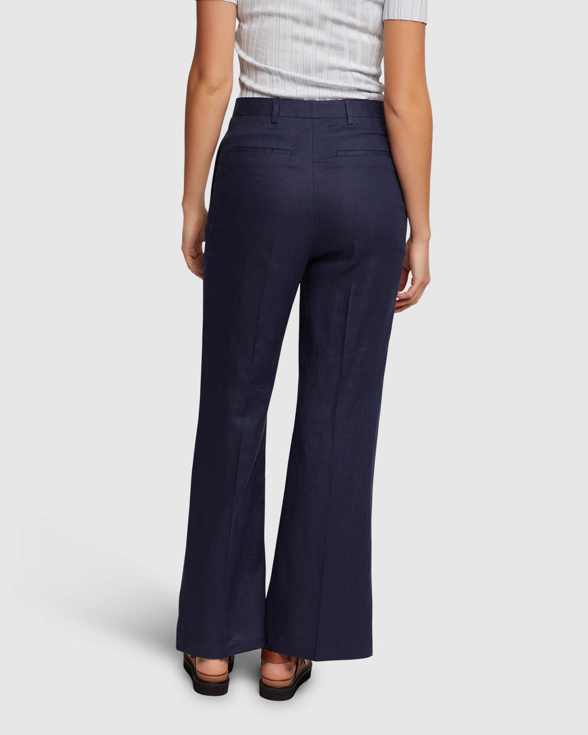 LAUREN LINEN WIDE LEG PANTS WOMENS PANTS