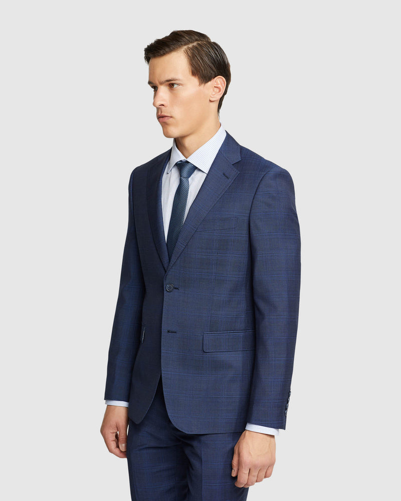 BYRON WOOL CHECKED SUIT JACKET MENS SUITS