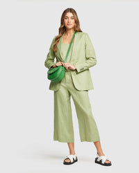 LOLA LINEN JACKET WOMENS SUITS JKTS COATS