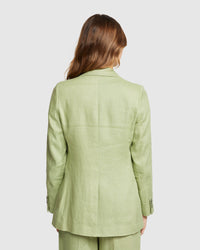 LOLA LINEN JACKET WOMENS SUITS JKTS COATS