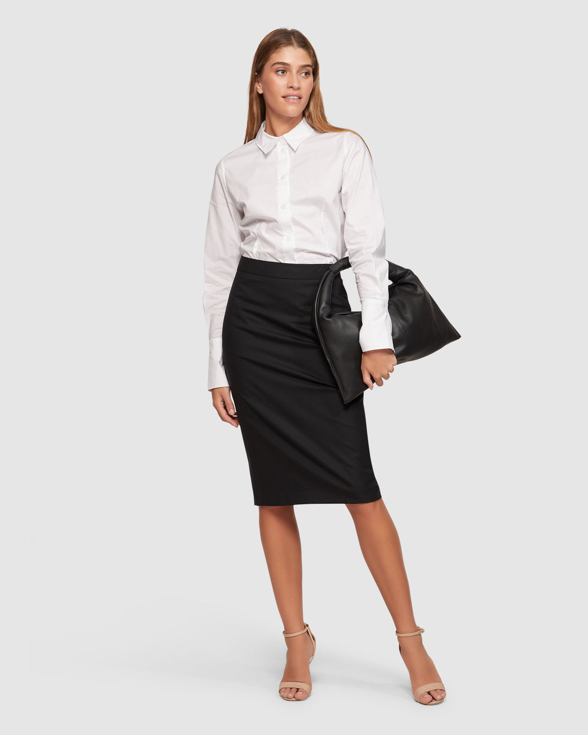 PEGGY WOOL STRETCH SUIT SKIRT – Oxford Shop
