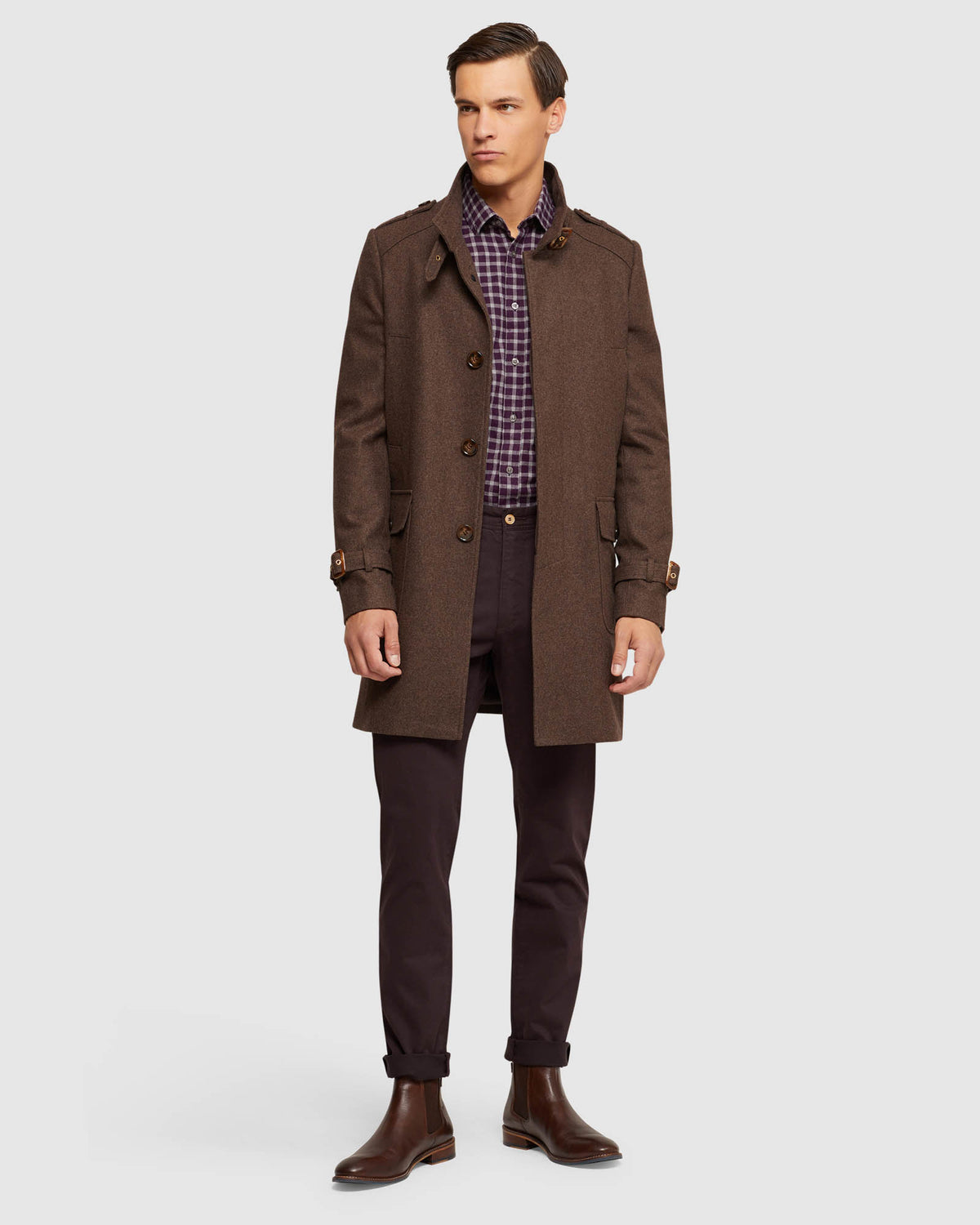 ROGER WOOL RICH OVERCOAT MENS JACKETS AND COATS