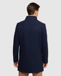 DUNBAR CHECKED WOOL RICH OVERCOAT MENS JACKETS AND COATS
