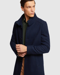 DUNBAR CHECKED WOOL RICH OVERCOAT MENS JACKETS AND COATS