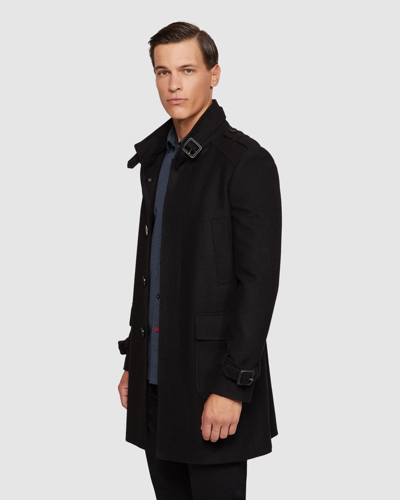 ROGER WOOL RICH OVERCOAT MENS JACKETS AND COATS
