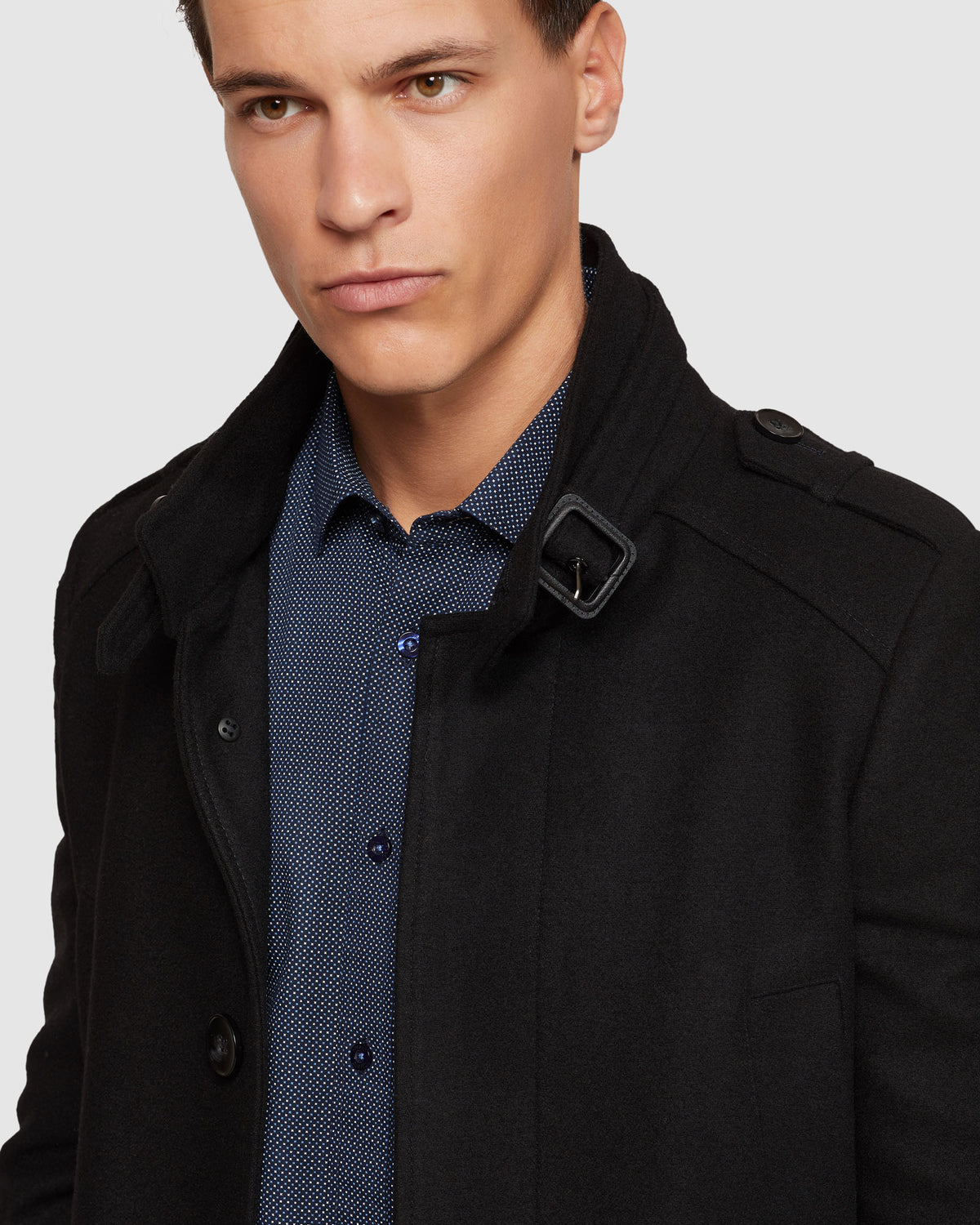 ROGER WOOL RICH OVERCOAT MENS JACKETS AND COATS