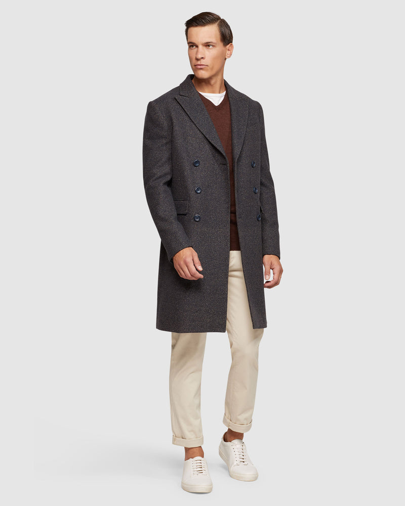 ATTICUS WOOL RICH TWILL OVERCOAT MENS JACKETS AND COATS