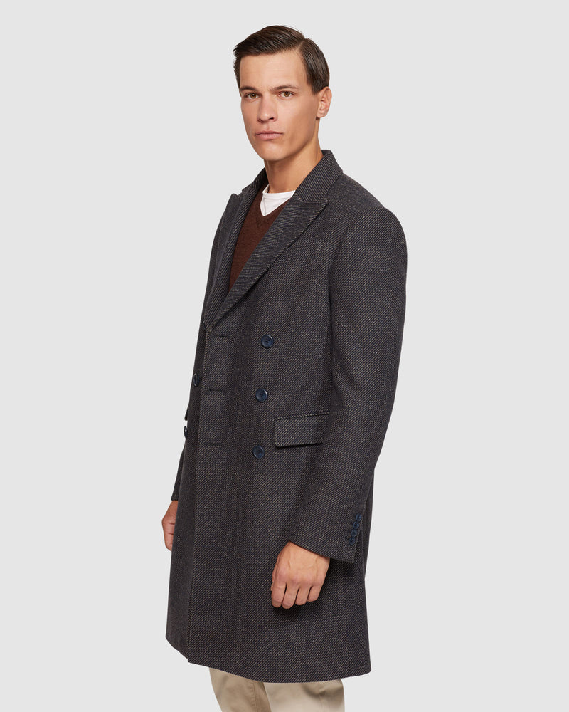 ATTICUS WOOL RICH TWILL OVERCOAT MENS JACKETS AND COATS