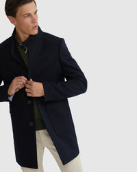WILSON WOOL RICH TWILL OVERCOAT MENS JACKETS AND COATS