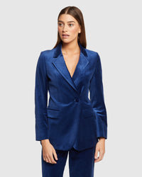 RAFFI VELVET JACKET WOMENS SUITS JKTS COATS