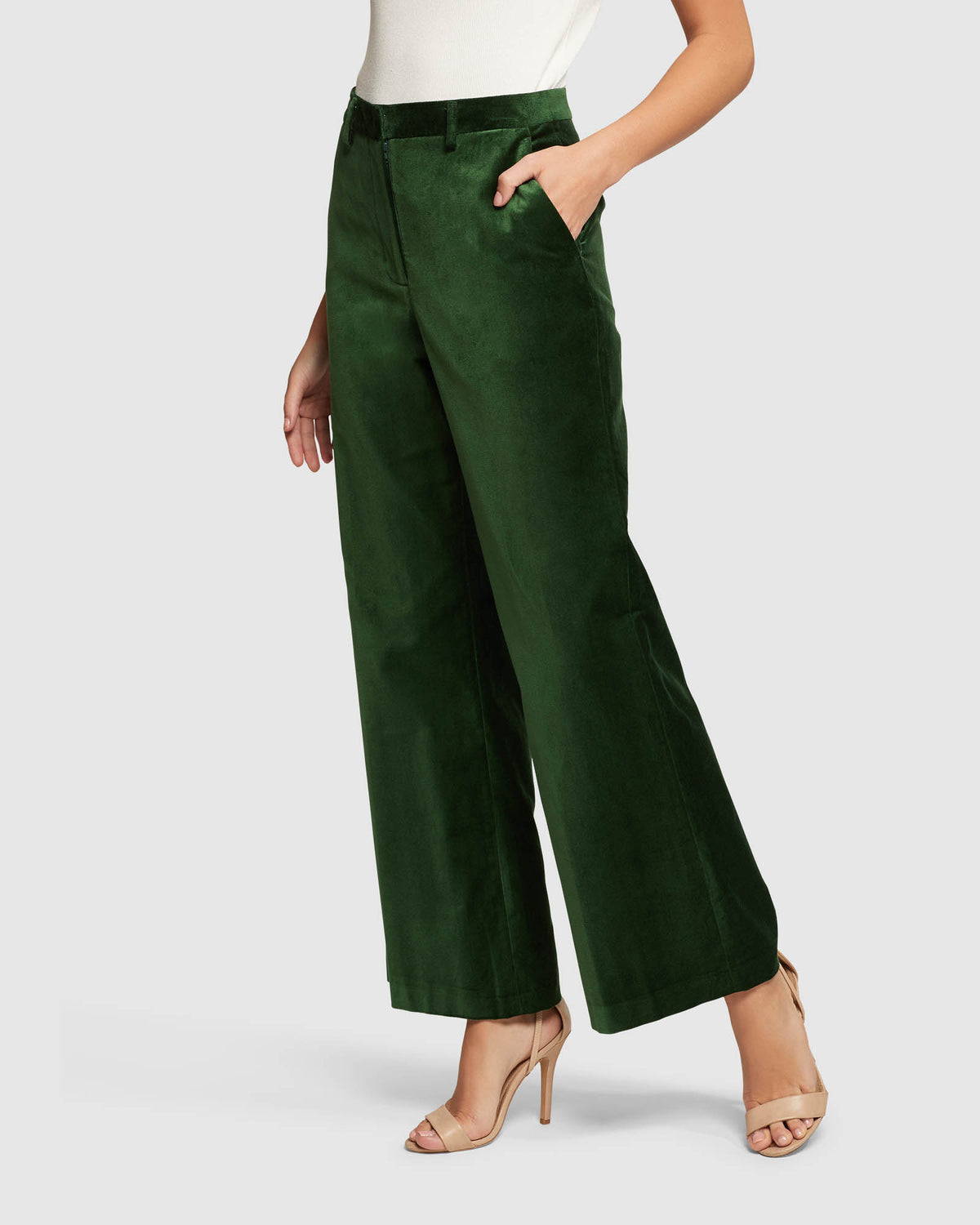 Buy HEPBURN Green Velvet Wide Leg Lounge Pants Vintage Style Online in  India  Etsy