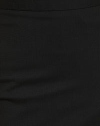 PEGGY BLACK WOOL STRETCH SUIT SKIRT BLACK