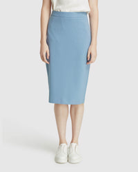 PEGGY ECO SUIT SKIRT BLUE