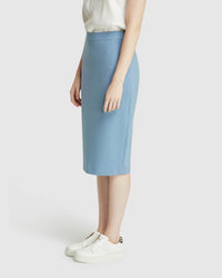 PEGGY ECO SUIT SKIRT BLUE