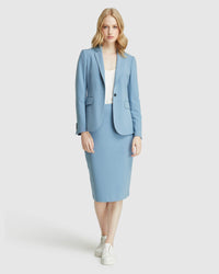 PEGGY ECO SUIT SKIRT BLUE