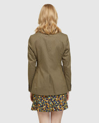 PETRA PATCH POCKET ECO CHECK BLAZER
