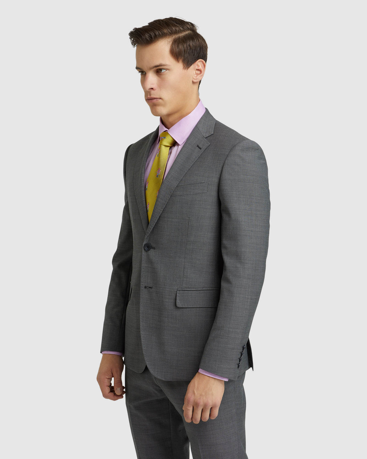 BYRON WOOL SUIT JACKET CHARCOAL