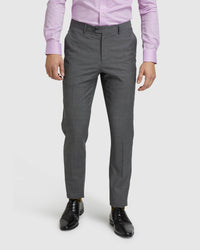 BYRON WOOL SUIT TROUSERS CHARCOAL