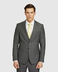 AUDEN WOOL SUIT JACKET CHARCOAL