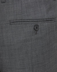 BYRON WOOL STRETCH SUIT TROUSERS GREY