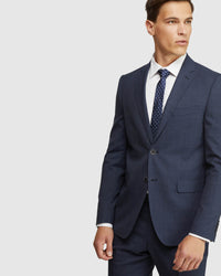 AUDEN WOOL STRETCH CHECK SUIT JKT MENS SUITS