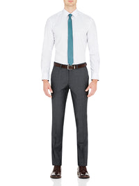 T27 WOOL SUIT TROUSERS CHARCOAL