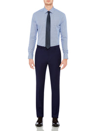 MARLOWE WOOL SUIT TROUSERS BLUE