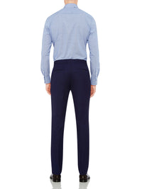 MARLOWE WOOL SUIT TROUSERS BLUE