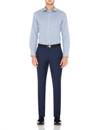 HOPKINS WOOL SUIT TROUS GUNMETAL