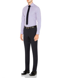 HOPKINS WOOL SUIT TROUS GUNMETAL