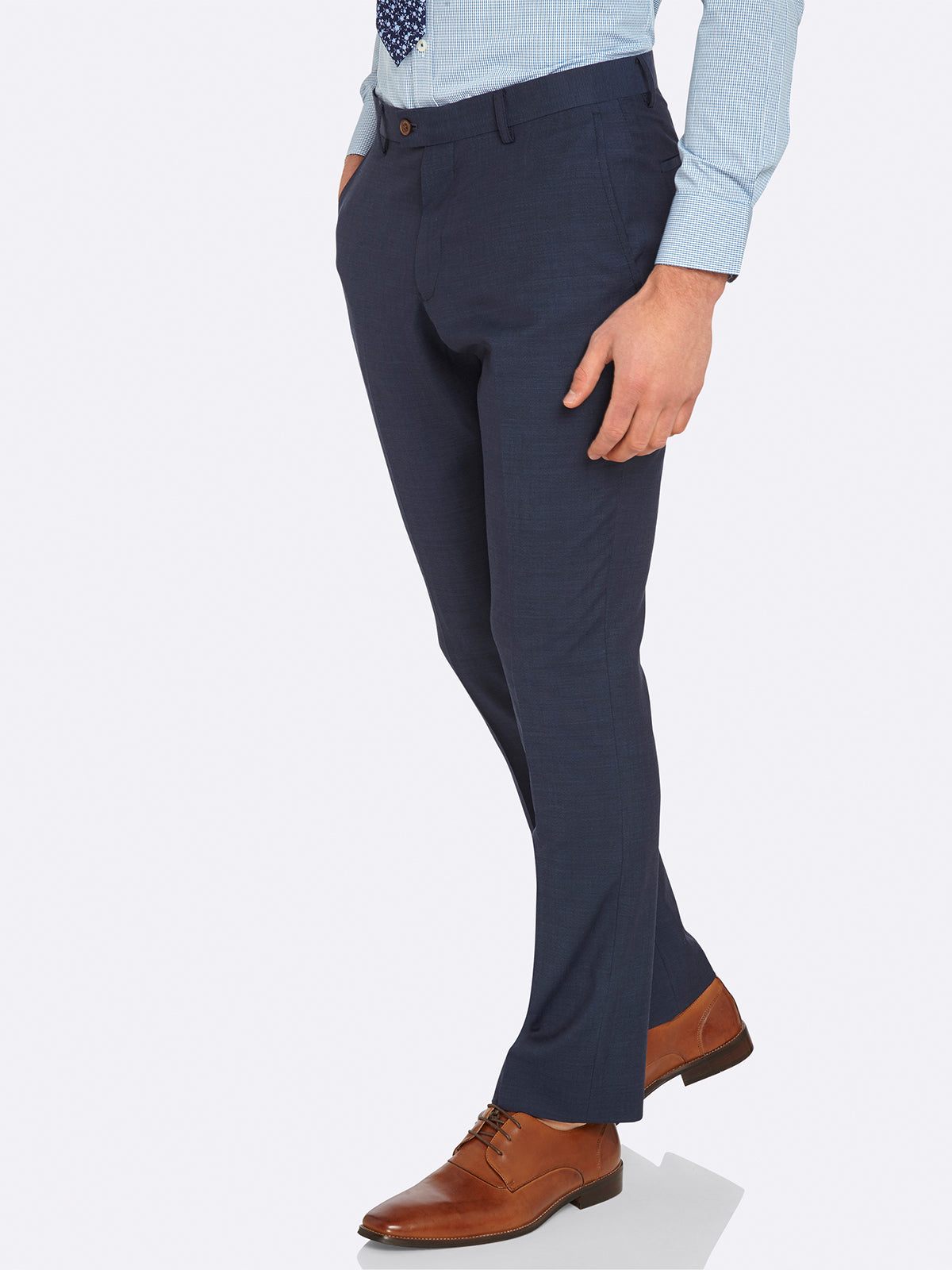 HOPKINS SUIT TROUSERS CHARCOAL