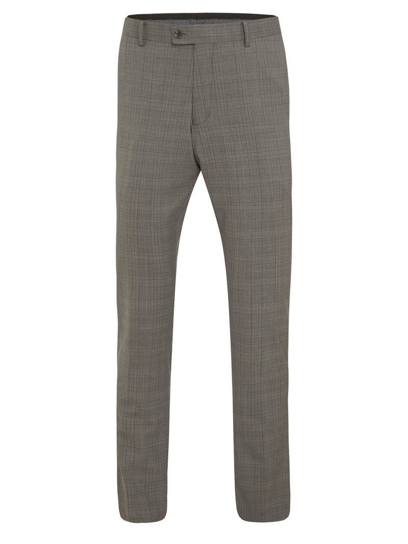 HOPKINS WOOL SUIT TROUSERS P GREY