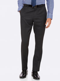 HOPKINS WOOL SUIT TROUSERS CHARCOAL