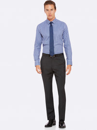 HOPKINS WOOL SUIT TROUSERS CHARCOAL