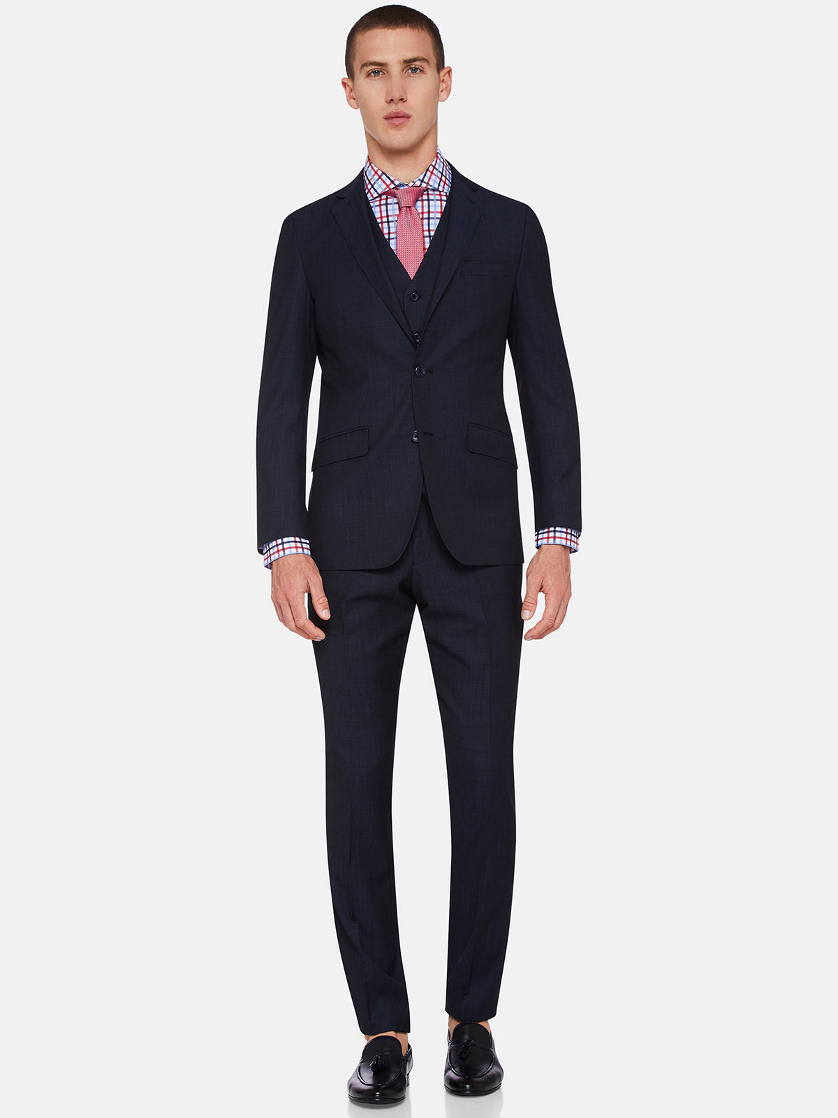 NEW HOPKINS WOOL SUIT JACKET GUNMETAL