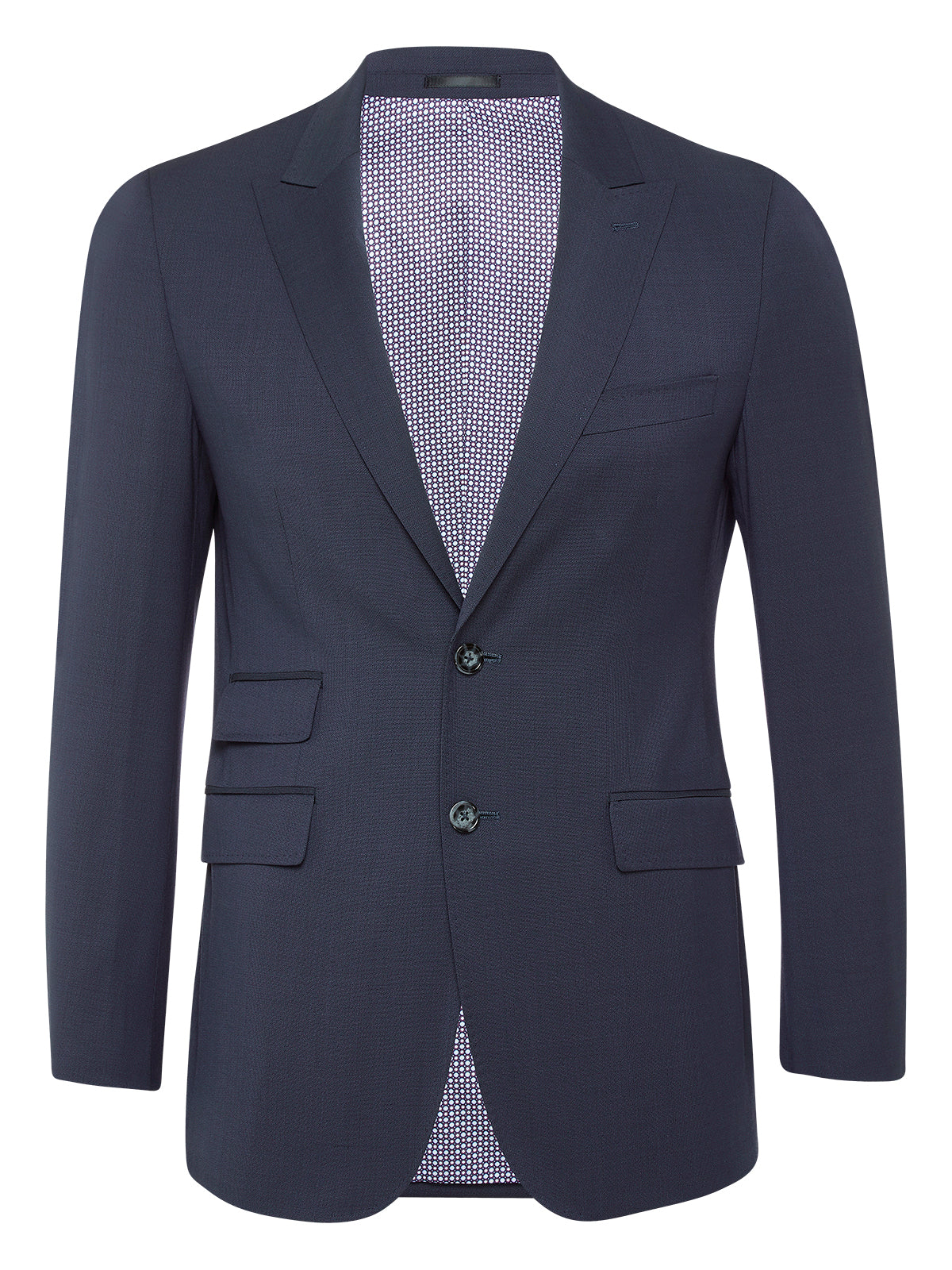 HOPKINS PEAK LAPEL WOOL SUIT JKT GUNMETAL