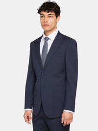 HOPKINS PEAK LAPEL WOOL SUIT JKT GUNMETAL