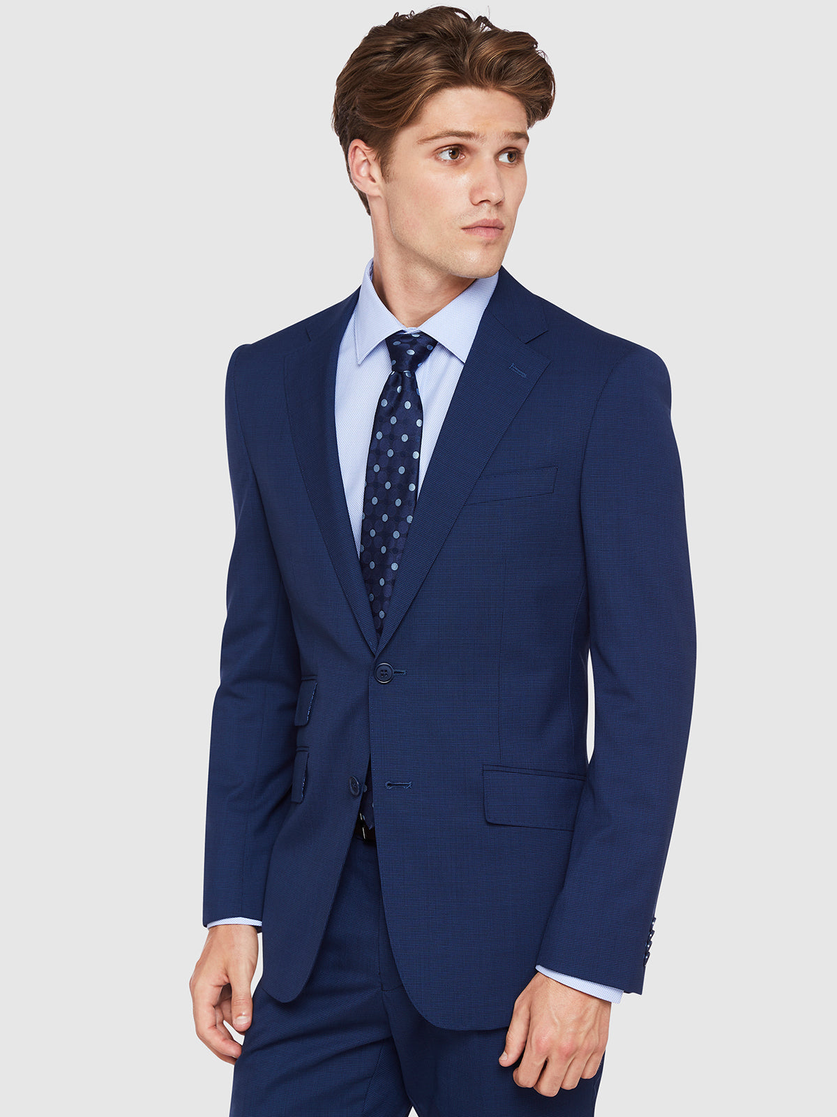 MARLOWE WOOL SUIT JACKET NAVY