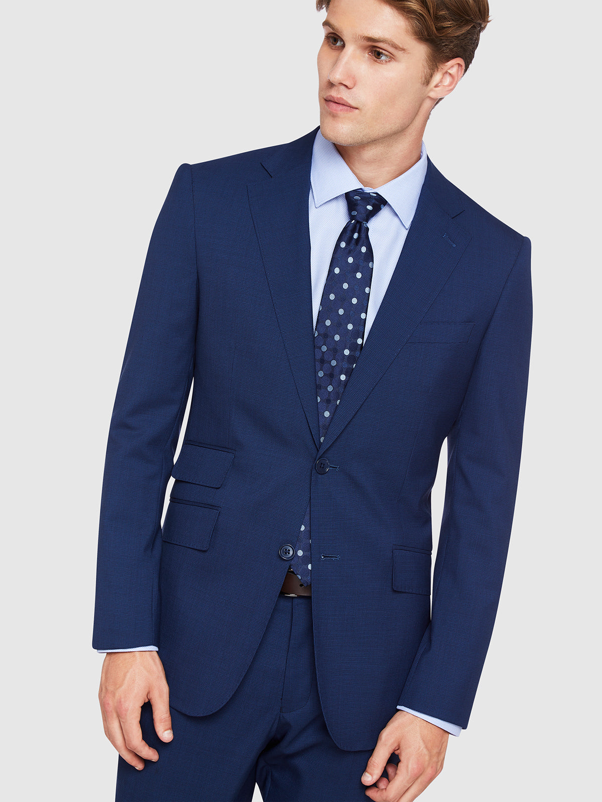 MARLOWE WOOL SUIT JACKET NAVY