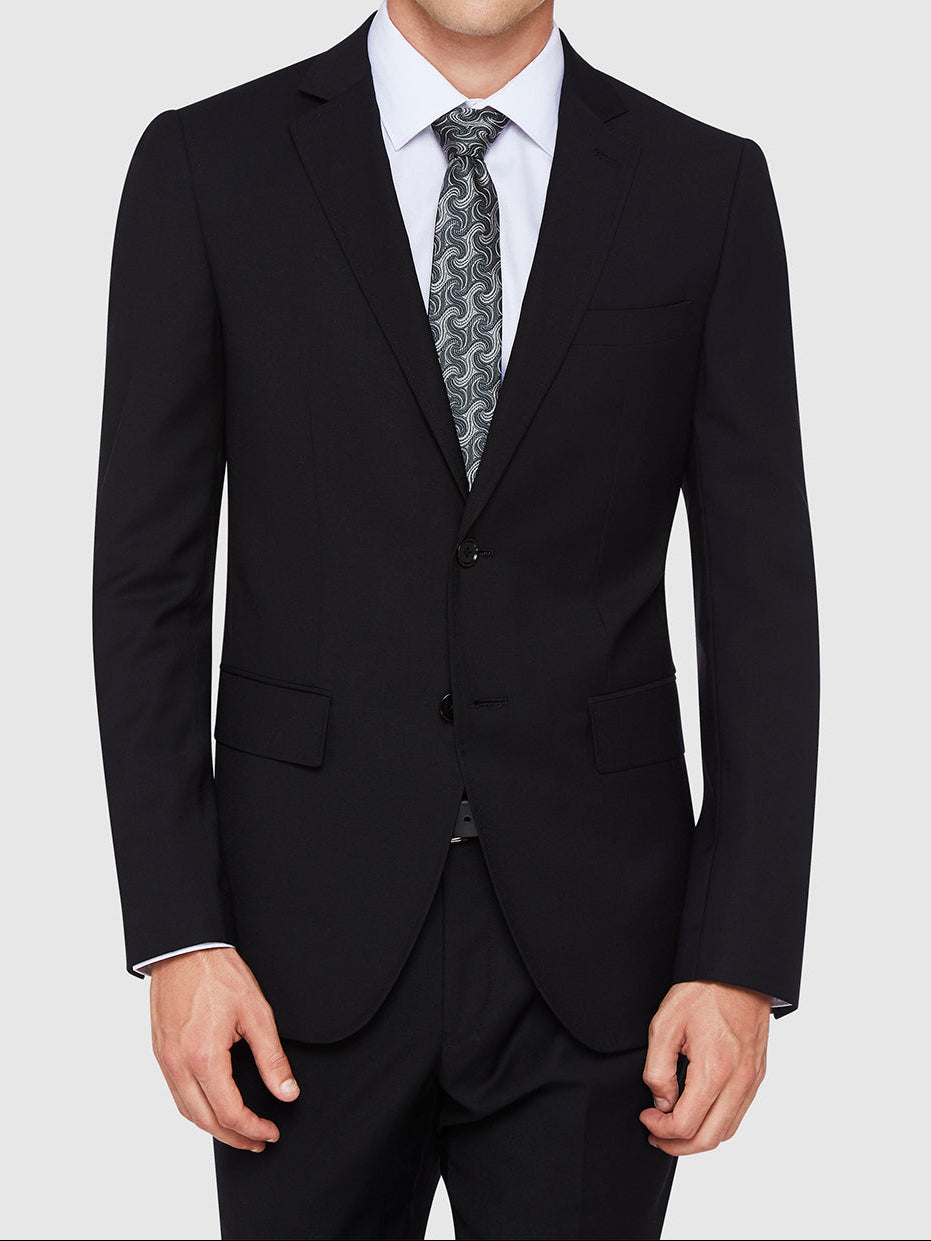 AUDEN WOOL SUIT JACKET BLACK