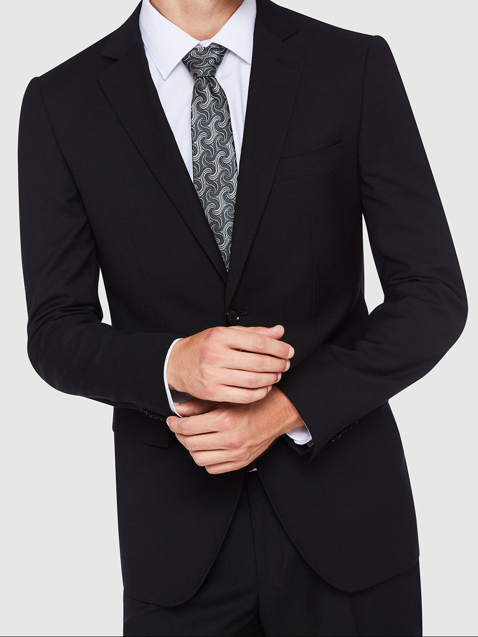 AUDEN WOOL SUIT JACKET BLACK