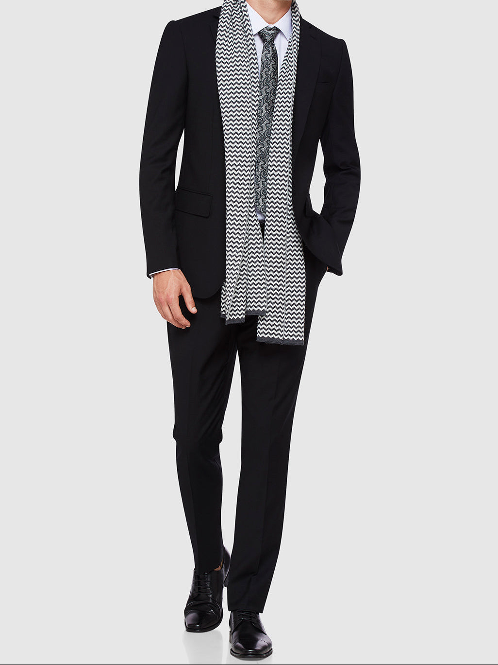 AUDEN WOOL SUIT JACKET BLACK