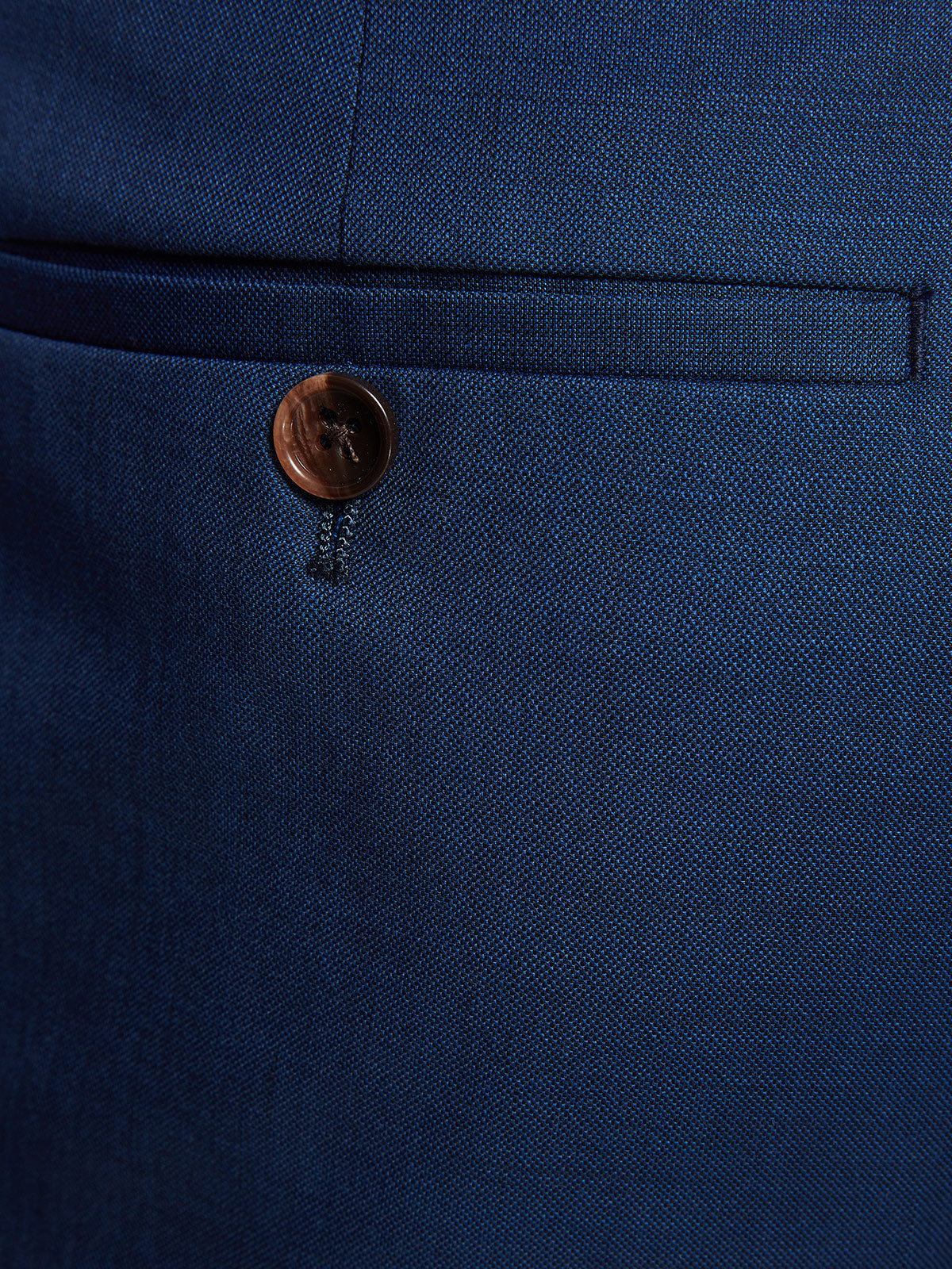 HOPKINS WOOL SUIT TROUSERS BLUE