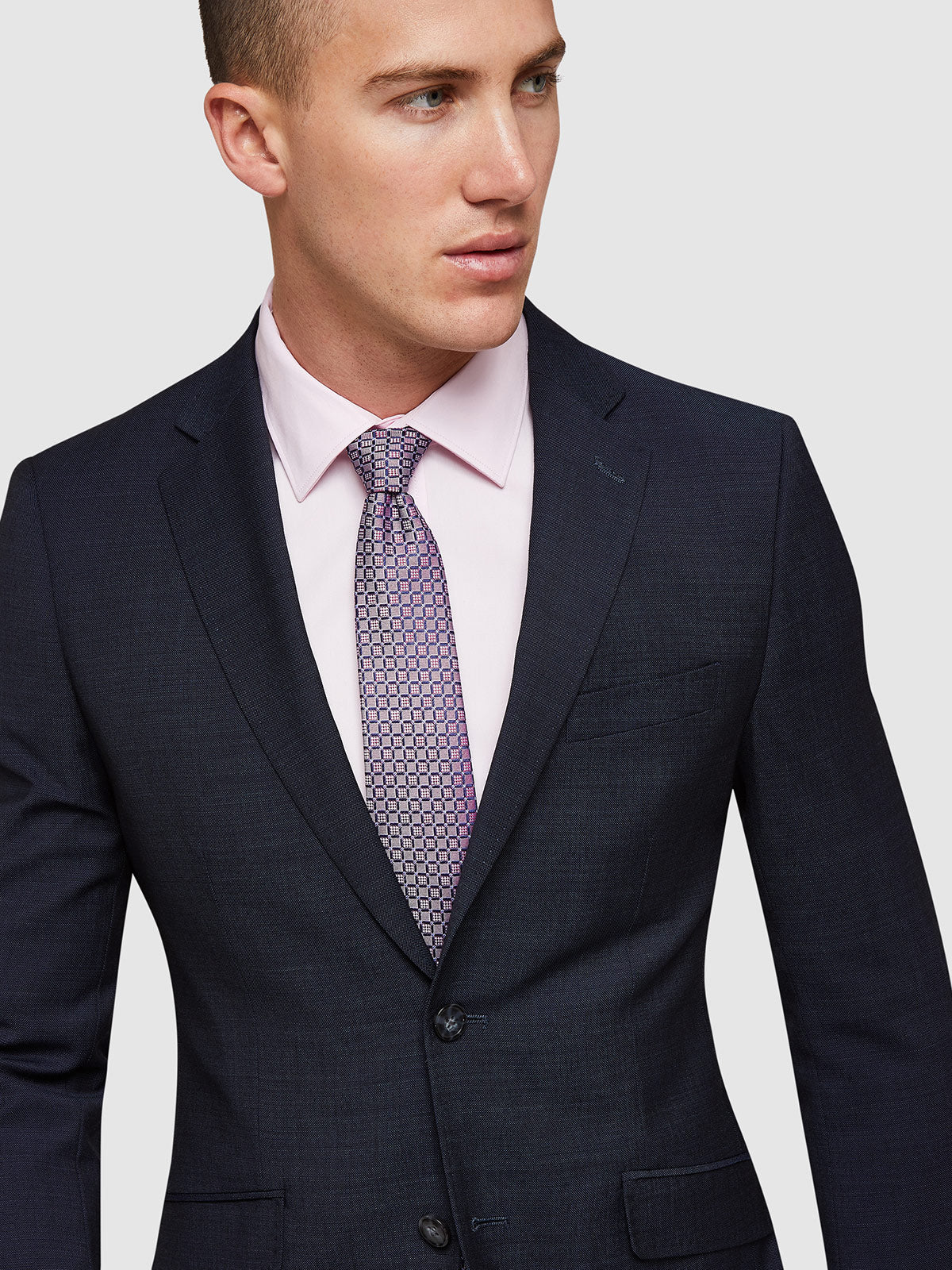 NEW HOPKINS WOOL SUIT JACKET GUNMETAL