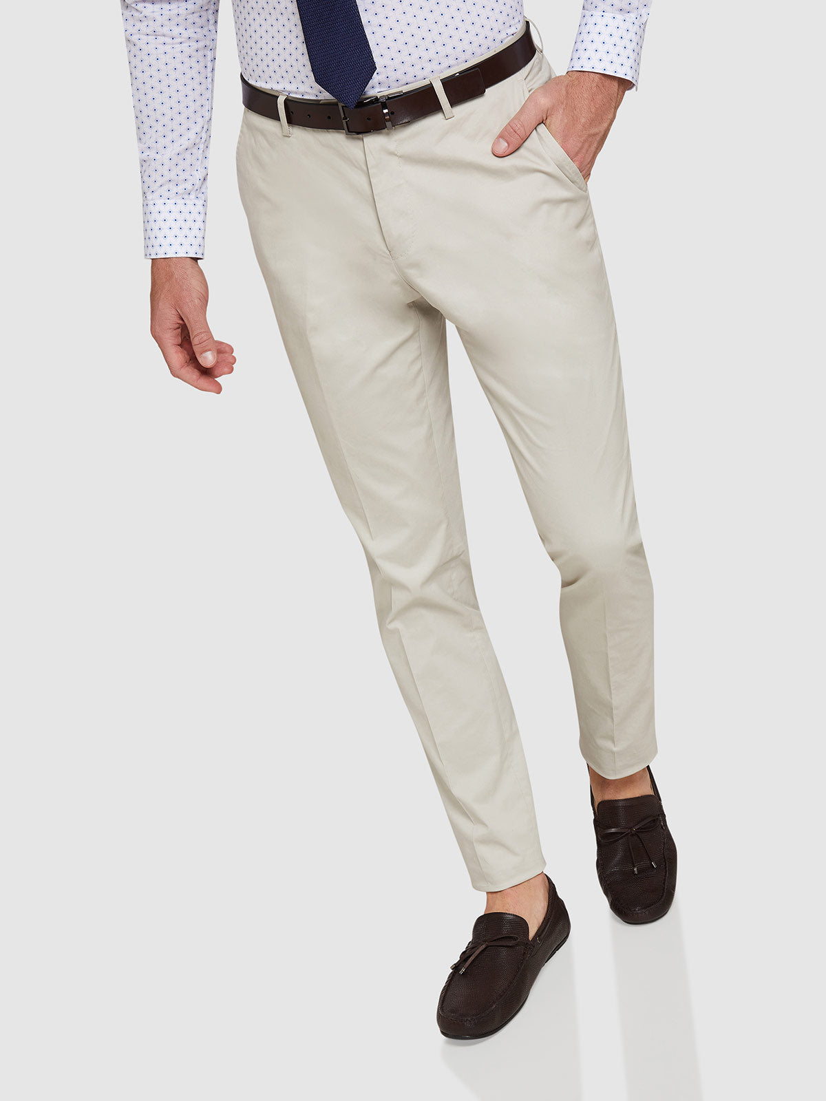 BYRON COTTON STRETCH SUIT TROUSERS